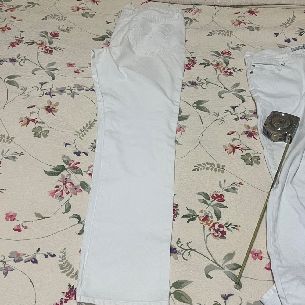 Chico's Platinum Cream Jeans size 1.5 Tall - Picture 7 of 7